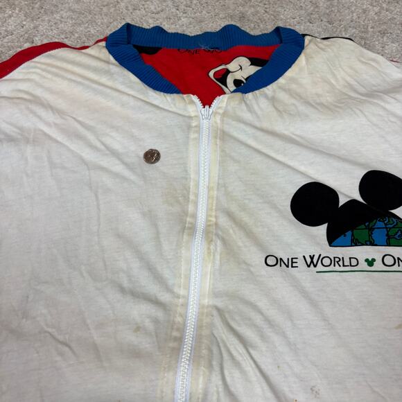 Vintage 90s Mickeys Reversible Bomber AOP Jacket Men's XL - Picture 11 of 14